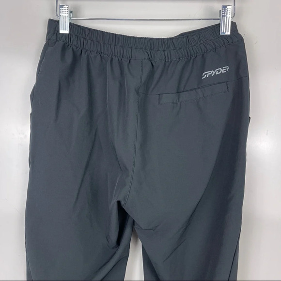 Spyder Black Frontier Cuffed Tapered Leg Jogger Pants Size Small Men - Picture 9 of 13